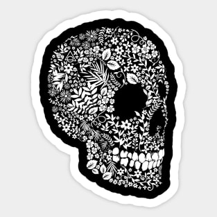 Flower skull Sticker